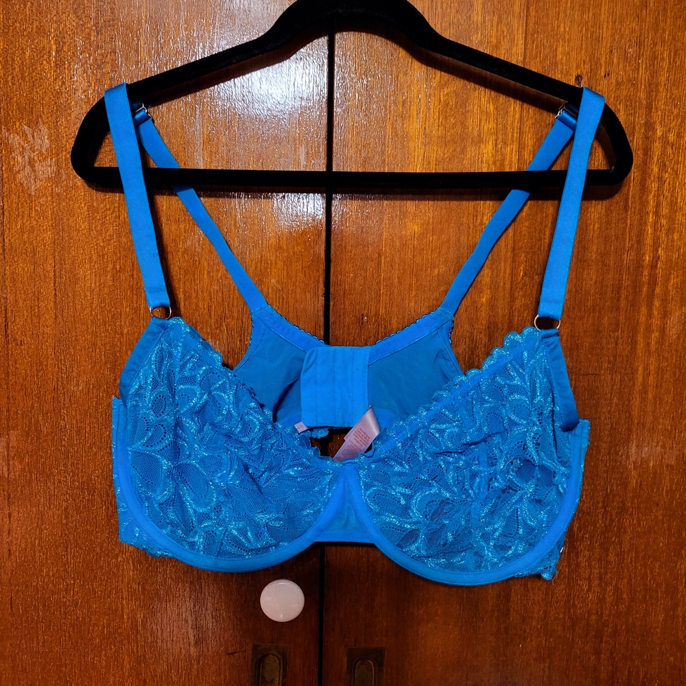 Savage X Fenty Blue Lace Bra